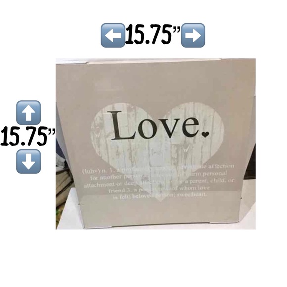 Sold Brand New Love Defined Canvas Wall Art Print - Picture 2 of 2